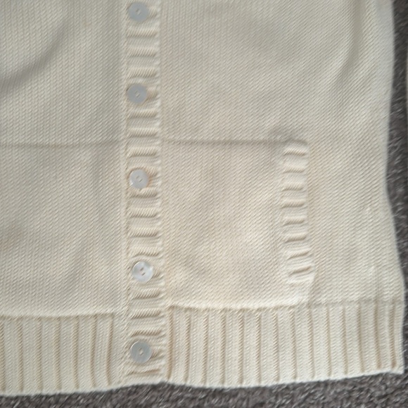 Vintage lands’end turtleneck cotton cardigan - Picture 2 of 3